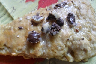 Espresso n' Cream Oatmeal Scones with Coffee Icing