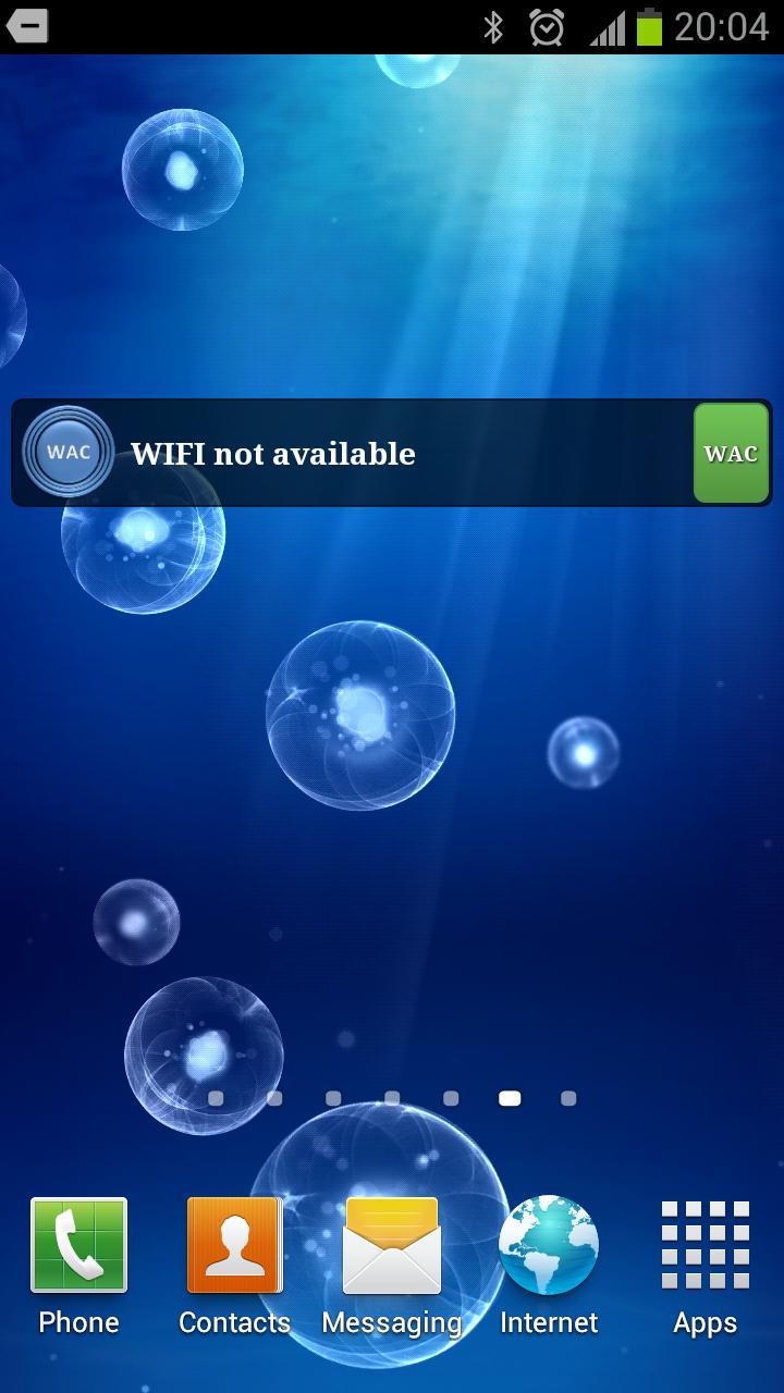 WAC - WIFI Auto Connect Screen 2