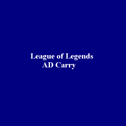 League of Legends AD Carry LOGO-APP點子