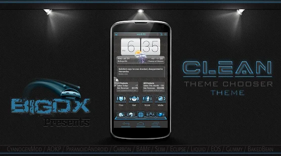 BigDX Clean Theme CM11 AOKP - screenshot thumbnail