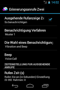 Android-Anwendung NotificationAirtime Two Screenshot