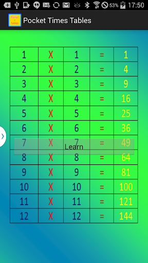 Pocket Times Tables 4.0