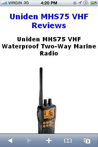 MHS75 VHF Marine Radio Reviews