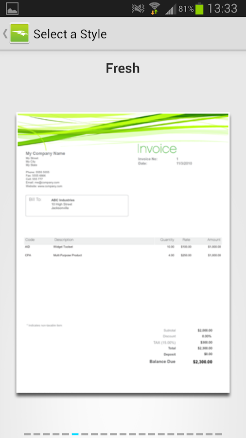 Invoice2go Plus Invoice App screenshot