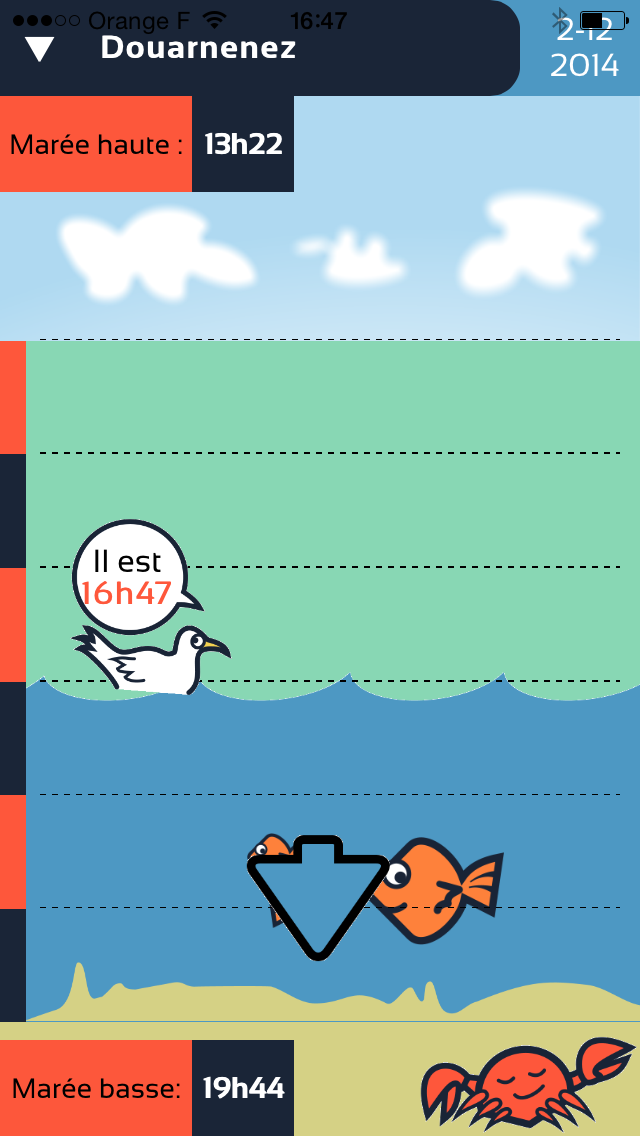 Android application TOP MARÉE screenshort