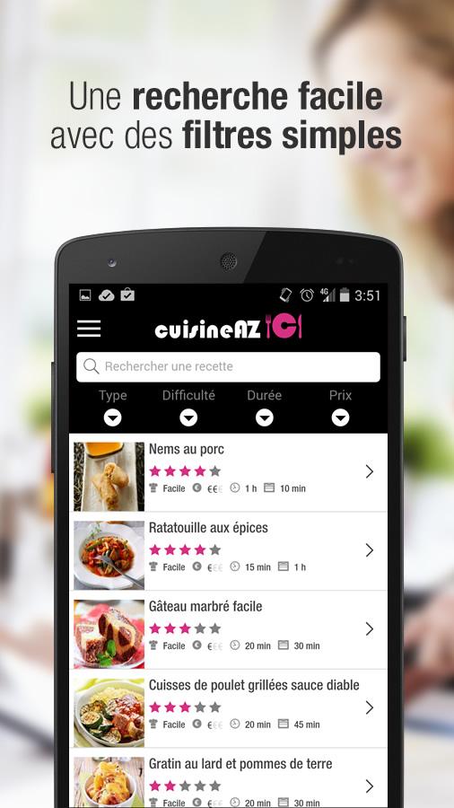 CuisineAZ : RECETTES CUISINE Screen 2