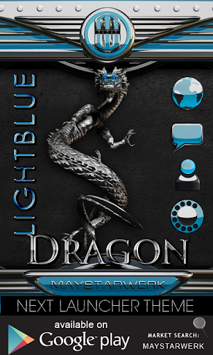 【免費生活App】dragon digital clock lightblue-APP點子