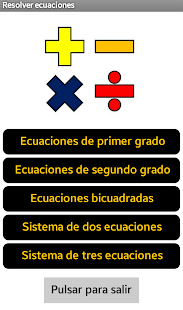 Ecuaciones y Sistemas Screenshots 0