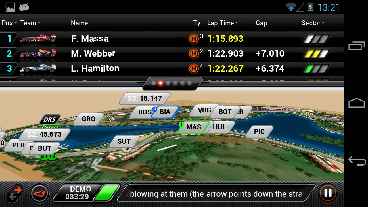 F1™ 2013 Timing App - Premium - screenshot