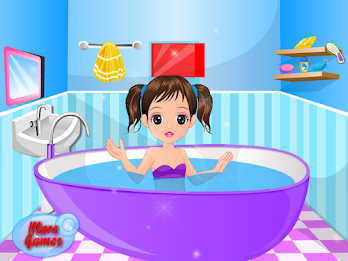 Little Girl Bathing poster 15