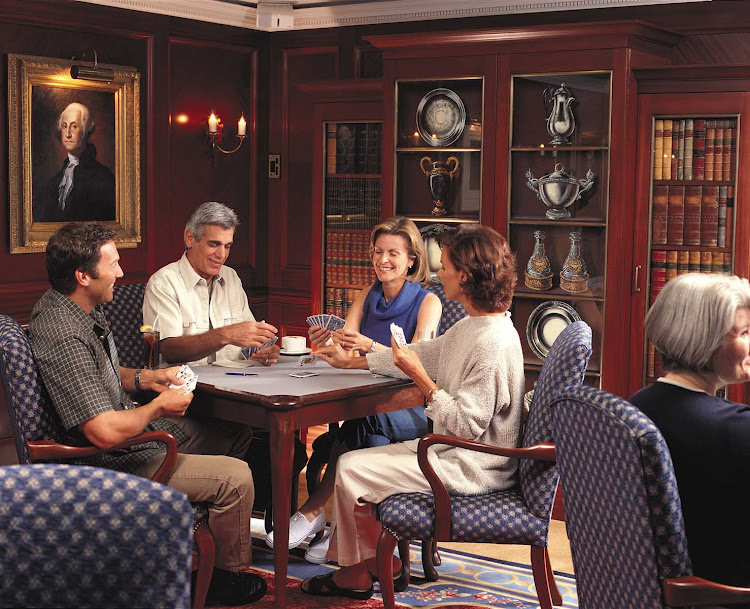 Challenge your fellow passengers to a friendly round of cards in the Game Room during your cruise on Oceania Nautica.