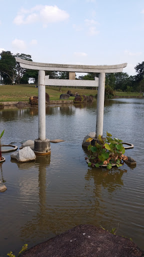 Stone Gate in the Pond