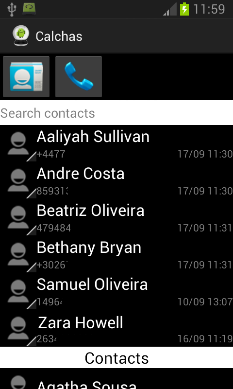 Calchas App - screenshot