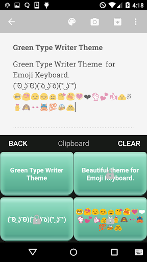 【免費個人化App】Green Type Writer Keyboard-APP點子