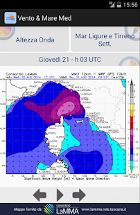 Screenshot dell'applicazione Android Wind & Sea Med