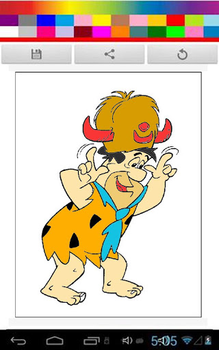 Coloring Kids Flintstone