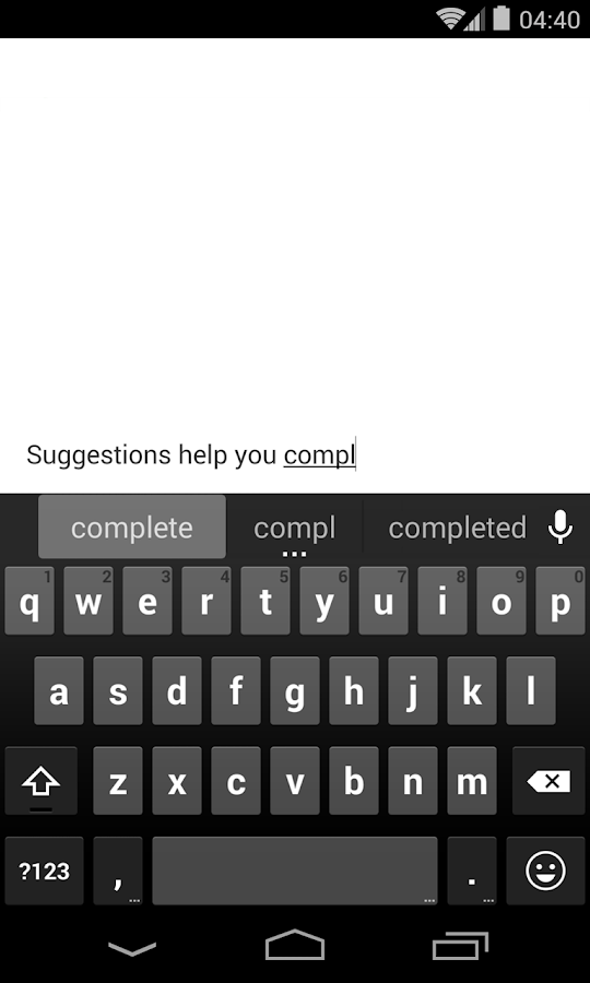 Google Keyboard - screenshot