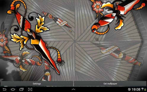 Free Tattoo Daggers Swords Live WP APK for PC