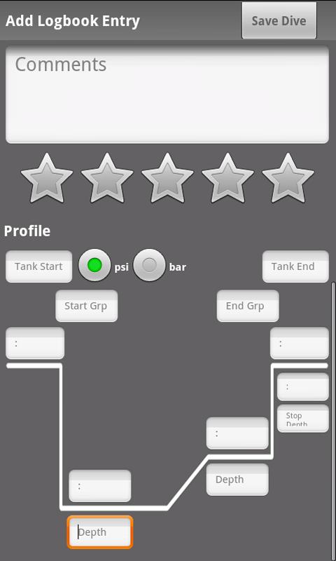 DiveShack Pro Screen 3