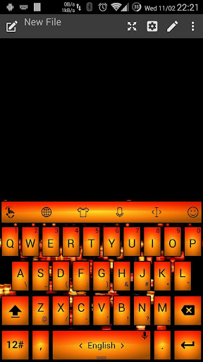 Theme TouchPal Led Orange