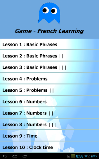 Game - French Learning
