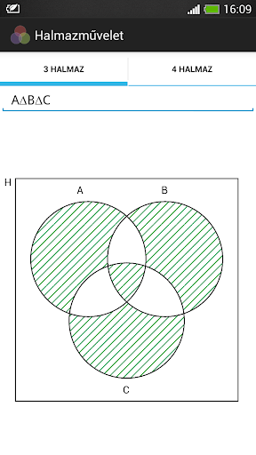 Set operations Venn diagram