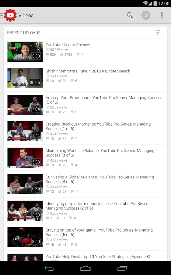 YouTube Studio Androidapps op Google Play