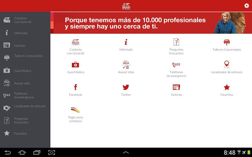 GENERALI Seguros Tablet