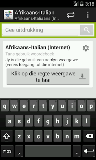 Afrikaans-Italian Dictionary