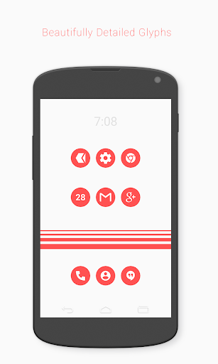 Flatcons Red Icon Pack