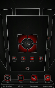 Next launcher theme Soft Red - screenshot thumbnail