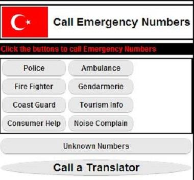 【免費通訊App】Emergency Numbers in Turkey-APP點子