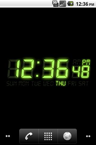 Android application DIGI-CLOCK　LiveWallpaper screenshort