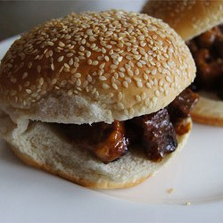 slow yummly cooker recipes BBQ Cooker Steak Sandwiches Slow Flat Iron