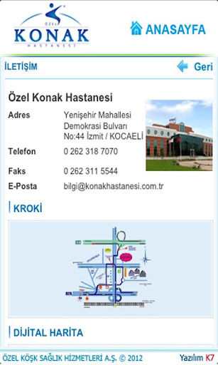 【免費醫療App】Konak Hastanesi-APP點子