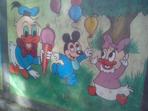 Baby Disney Characters Mural