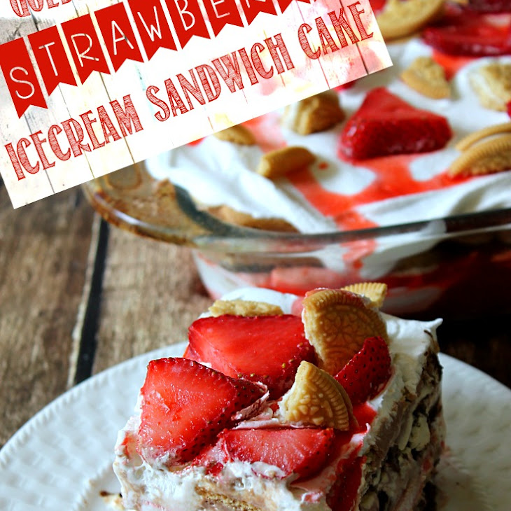 cashew ice sandwich cream Cream Golden Yummly Sandwich  Recipe Strawberry Ice Oreo  Cake