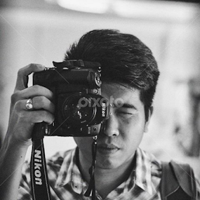 self portrait by Mansur Abu Bakar - People Portraits of Men