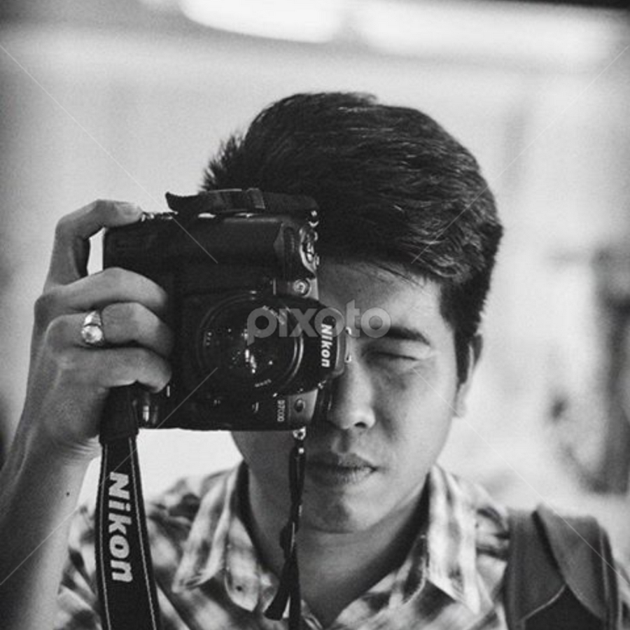 self portrait by Mansur Abu Bakar - People Portraits of Men