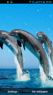 Delfín 3D Živá Tapeta - náhled